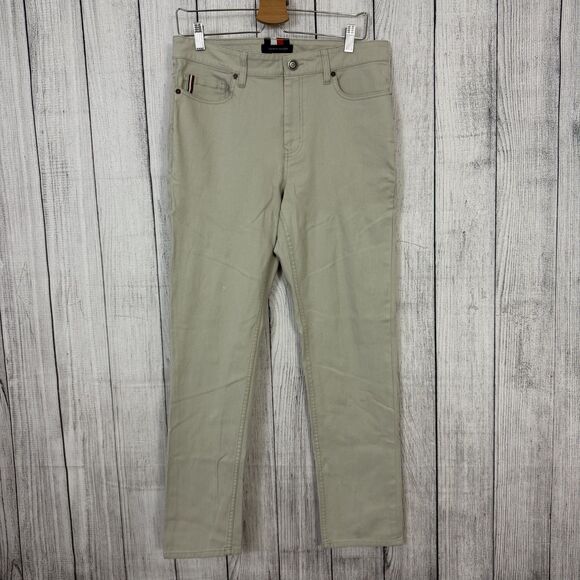 Tommy Hilfiger Men's W33x L30 Tan Straight Leg 5-Pocket Casual Denim Jeans - Picture 1 of 6